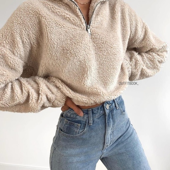 Cozy Tan Fleece Jacket - Picture 4 of 4